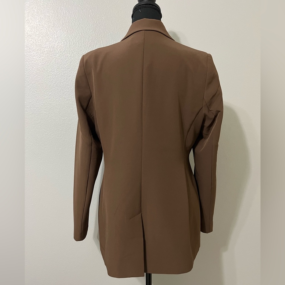The Drop Blake blazer. Excellent pre-owned condition. Size M. Chocolate Brown - Picture 4 of 6